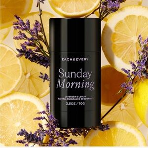 Each & Every Natural Fragrance Deodorant Sunday Morning Lavender and Lemon 2.5oz